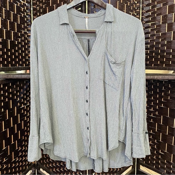 Free People Magic Breeze Oversized Button-down Shirt - Picture 4 of 8